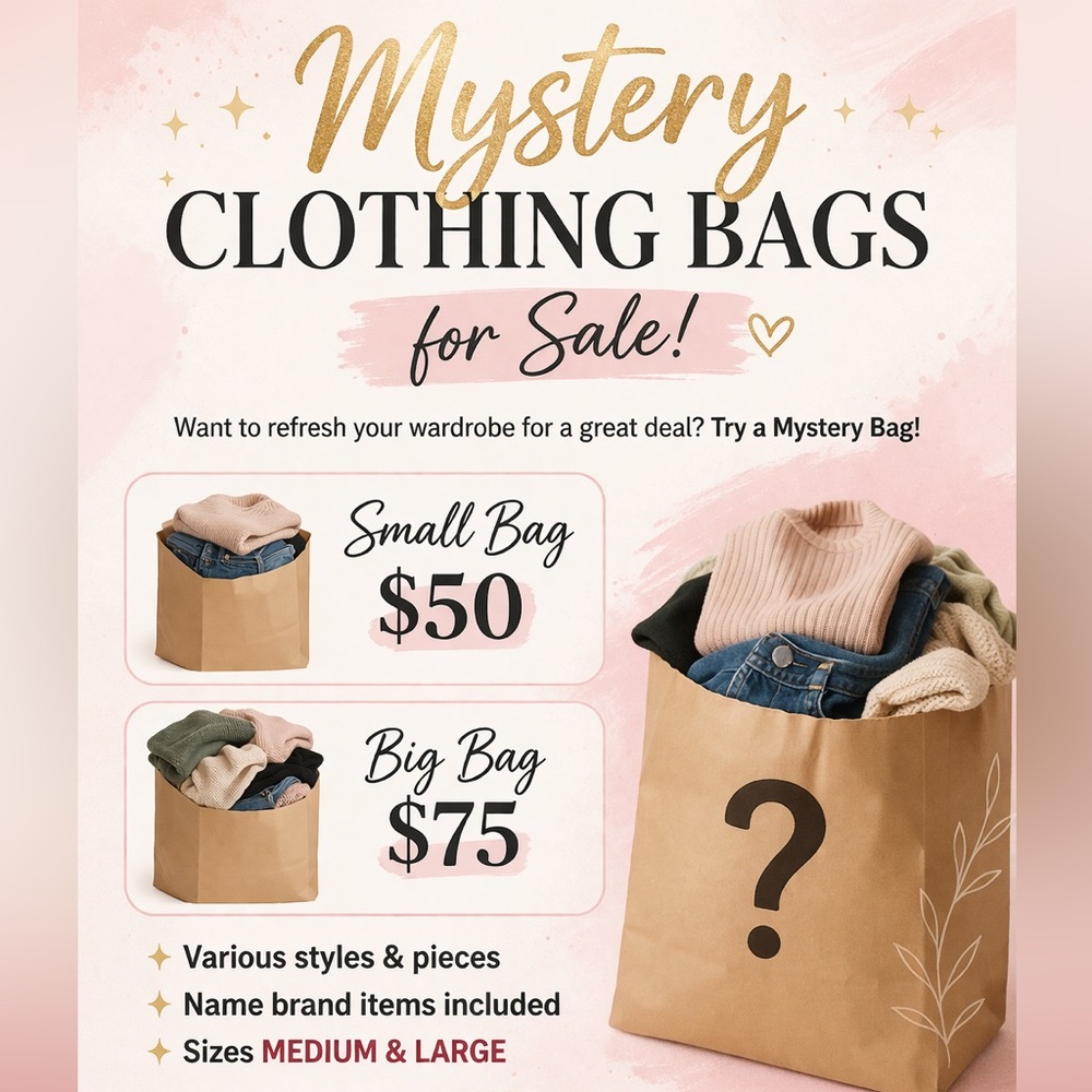 Mystery Clothing Bag - Neutral Brown
